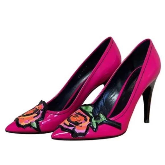 Louis Vuitton x Stephen Sprouse Roses Rare Heels Pumps Shoes Limited Edition